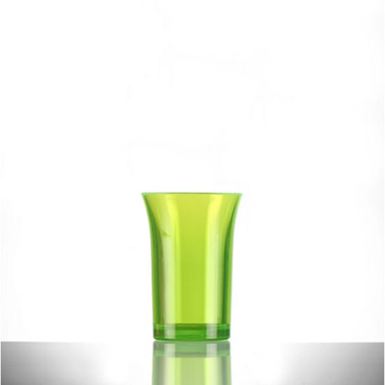 BBP Econ Polystyrene Shot Glass Neon Green CE 35ml BBP 002-2NG CE