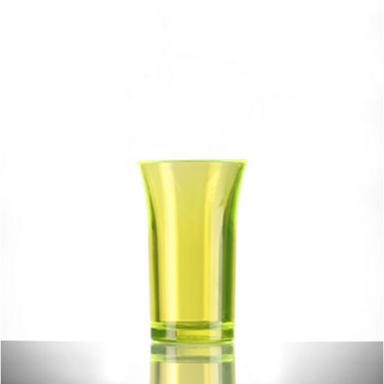 BBP Econ Polystyrene Shot Glass Neon Yellow CE 50ml BBP 003-2NY CE