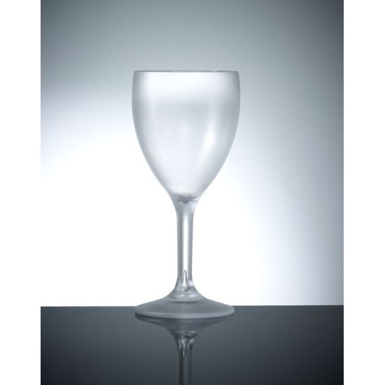 BBP Elite Premium Polycarbonate  Wine Glasses - 12 PACK- Frosted BBP 109-1FR NS