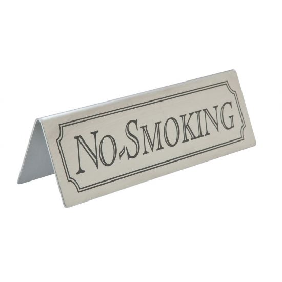 Beaumont Stainless Steel No Smoking Sign BEA 3455