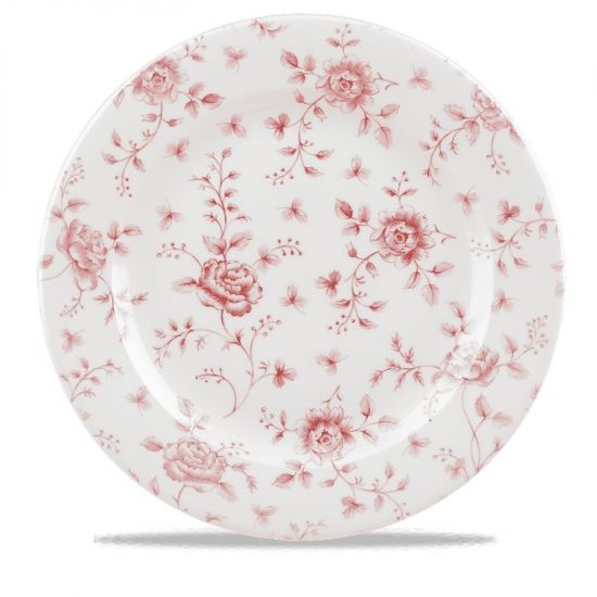 Rose Chintz Cranberry Profile Plate 12 Inches Box 6 IG RCCVP111