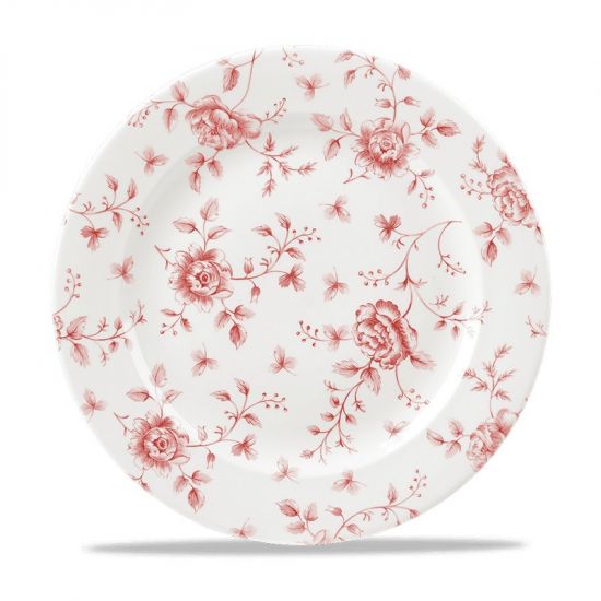 Rose Chintz Cranberry Plate 10.875 Inches Box 6 IG RCCVP581