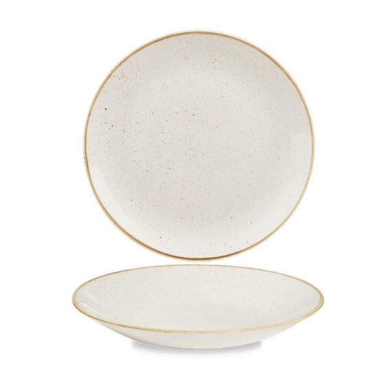 Stonecast Barley White Deep Coupe Plate 9 2/5 Inches Box 12 IG SWHSPD251