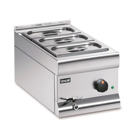 Silverlink 600 Electric Counter-top Bain Marie - Wet Heat - Gastronorms - Base + Dish Pack - W 300 Mm - 1.0 KW LIN BM3AW