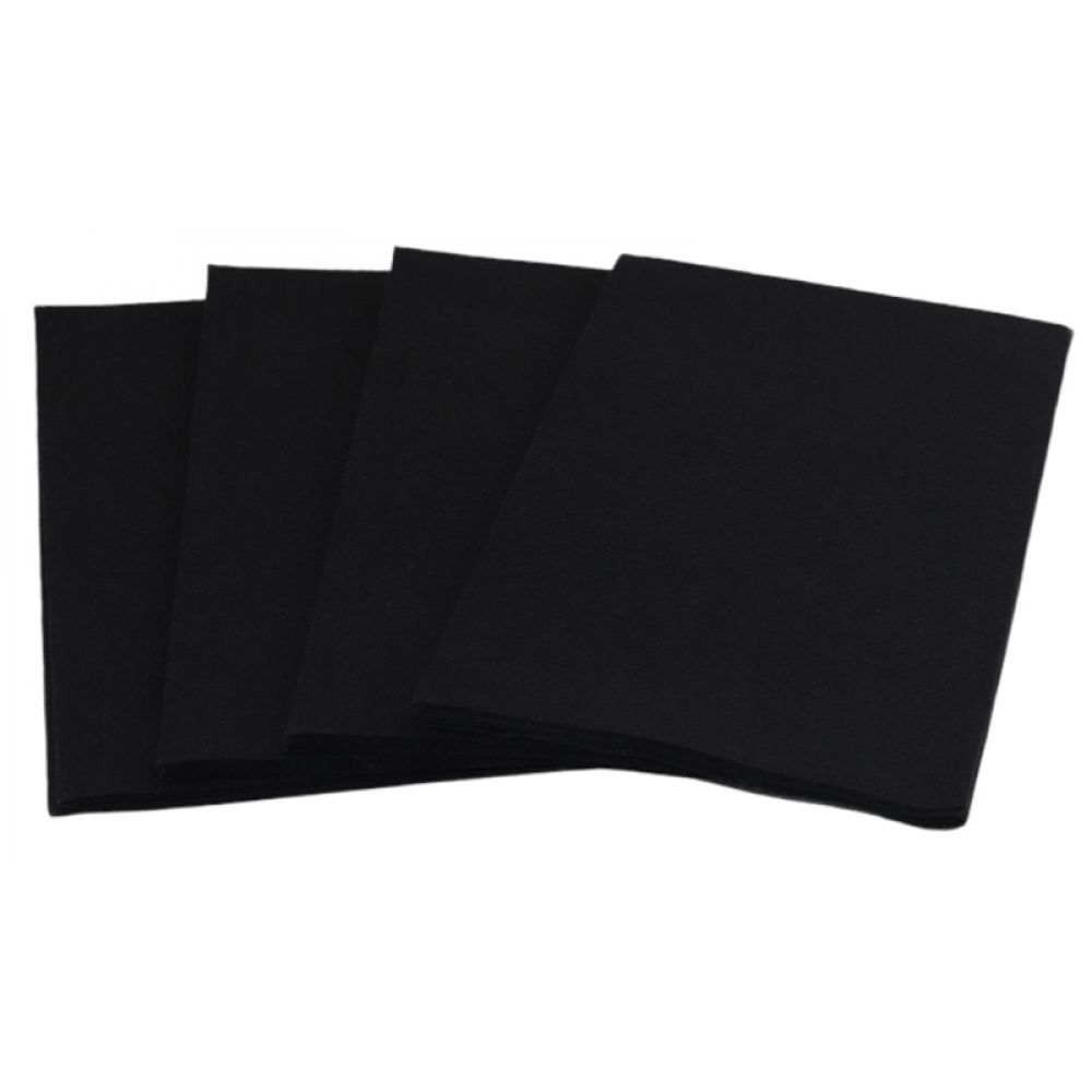 Airlaid Napkins : Black 40cm 8-Fold Linen Feel Luxury Airlaid ...