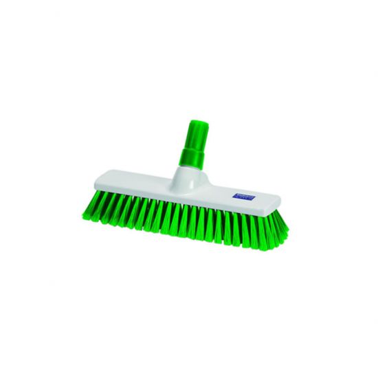 Green 30cm Medium Bristle Brush / Broom Head Heavy Duty JE1015