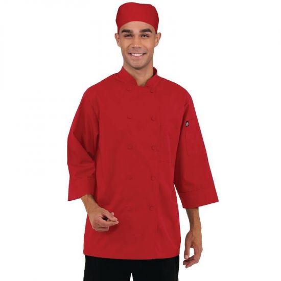 Colour By Chef Works Unisex Jacket Red XL URO B106-XL