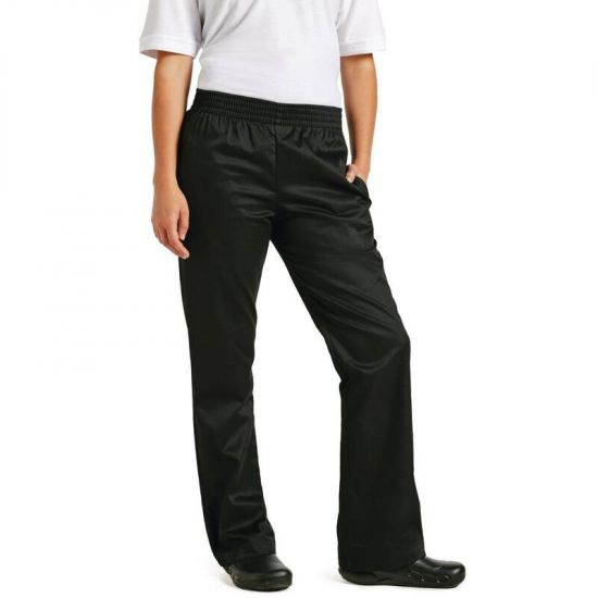 Chef Works Womens Basic Baggy Chefs Trousers Black M URO B223-M