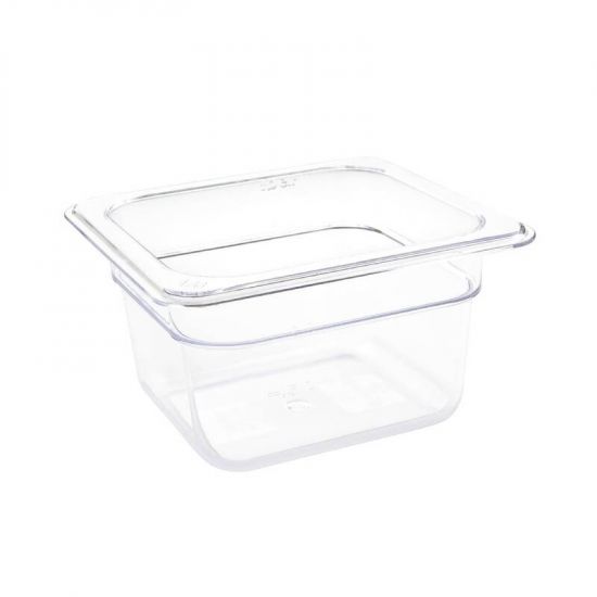 Vogue Polycarbonate 1/6 Gastronorm Container 100mm Clear URO U240
